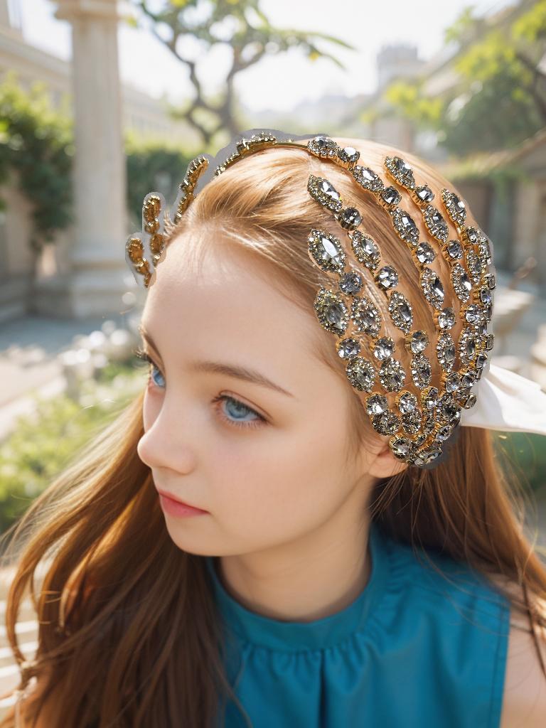 Wedding Crystal Headband, Wedding Rhinestone Headpiece for Brides, Bridesmaid, Party