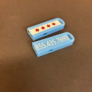 Chicago Flag Whistles - set of 50