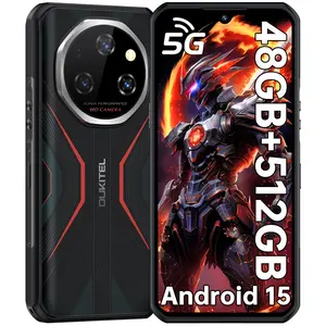 OUKITEL WP55 Pro 5G Rugged Smartphone Unlocked - 48GB+512GB/2TB Android 15 Rugged Cellphones, 6.6''FHD+Display 108MP Rear Camera 11000mAh(33w) Battery Waterproof Phone, IP68/IP69K/NFC/GPS