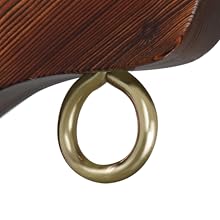 VINGLI Heavy Duty 660 LBS Wooden Swing Frame with Extra Bottom Connection Board, Upgraded A-Frame Porch Swing Bench Stand for Indoor & Outdoor (Rustic)