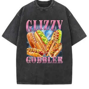 100% Cotton 100% Cotton Funny Glizzy Gobbler Meme Hilarious Hot Dog Glizzy Lovers T-Shirt Golf Gift T-Shirt For Men And Women