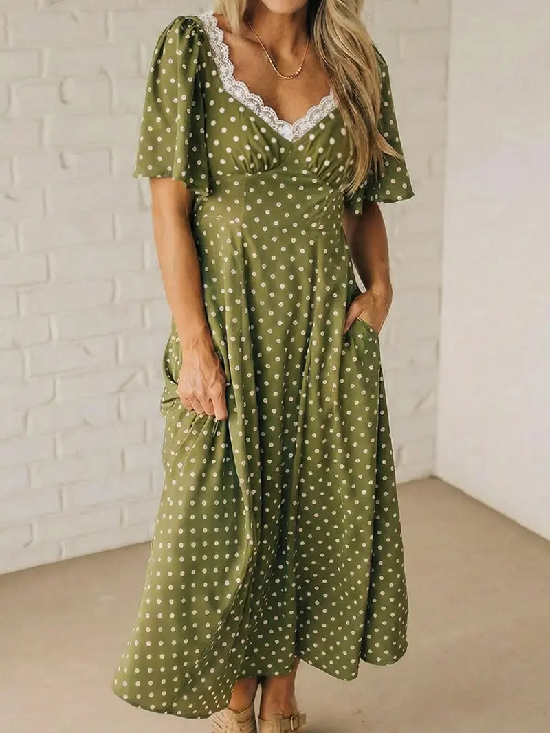 green dress with polka dots - TikTok Shop green dress with polka dots - TikTok Shop