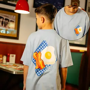 Baseball Lifestyle Breakfast Checked T-Shirt, Retro Diner Bacon Eggs Baseball Game Day Shirt, Baseball Lifestyle Shirt, Baseball Season Tee, Player Shirt Sports Tee, Family Matching Outfit, Trending Shirt