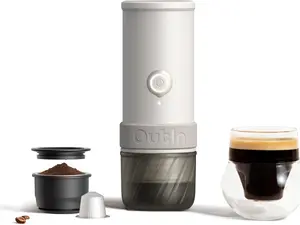 OutIn Mino Portable Electric Espresso Machine Self Heating Travel Coffee Maker