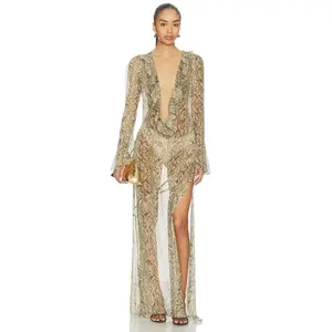 Tularosa Casanita Maxi Dress in Snake