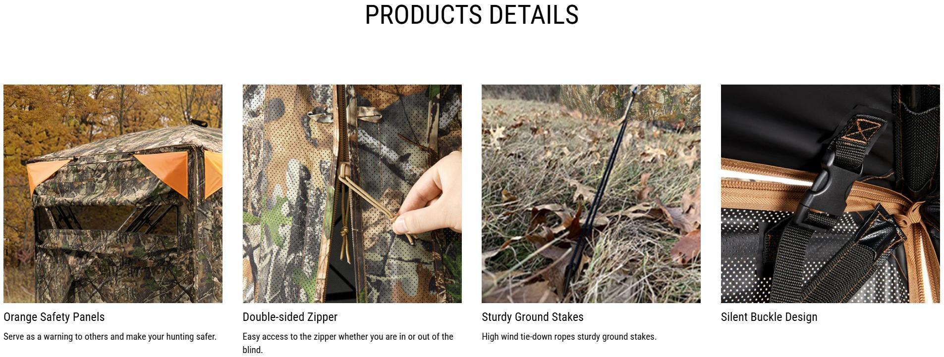 Tidewe Vis360 See Through Ground Blind Swing Door | 360° Camouflage Pop Up Hunting Blind for 2/3 Person | Portable Deer Blind with Orange Cover #Christmas Deal Tidewe Vis360 See Through Ground Blind Swing Door | 360° Camouflage Pop Up Hunting Blind for 2/3 Person | Portable Deer Blind with Orange Cover #Christmas Deal