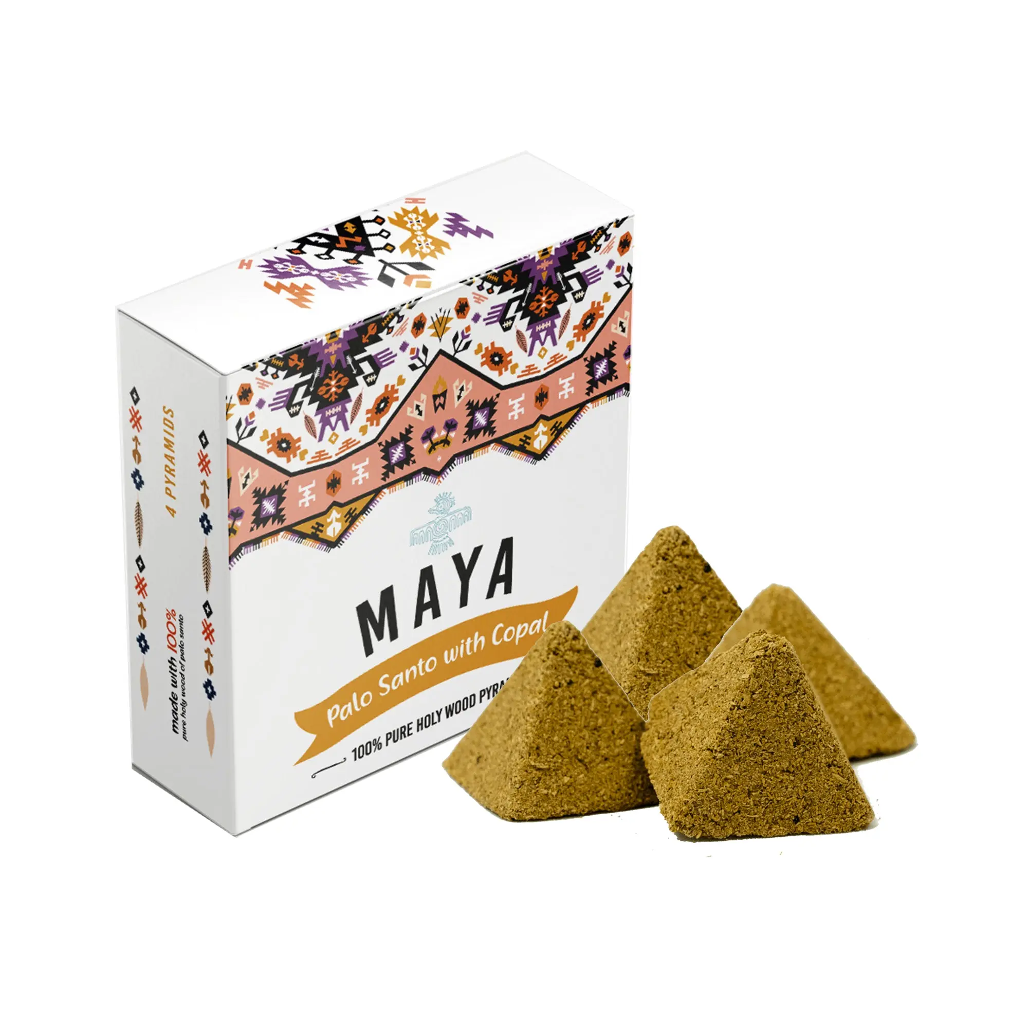 MAYA Palo Santo & Copal Incense Pyramids - 4 Pack
