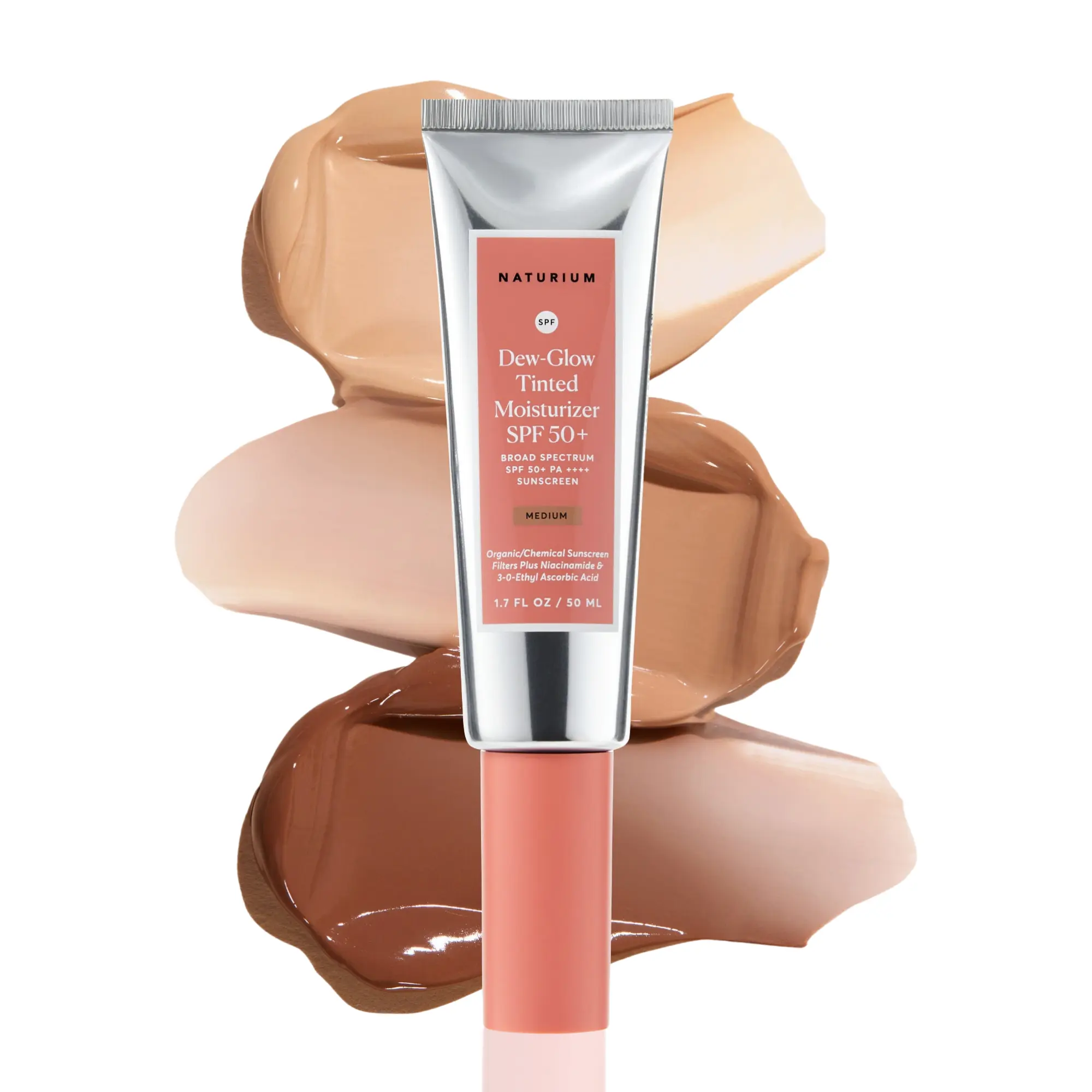 Naturium Dew-Glow Tinted Moisturizer SPF 50+ - Sheer Coverage, 3 Shades, Broad Spectrum Naturium Dew-Glow Tinted Moisturizer SPF 50+ - Sheer Coverage, 3 Shades, Broad Spectrum