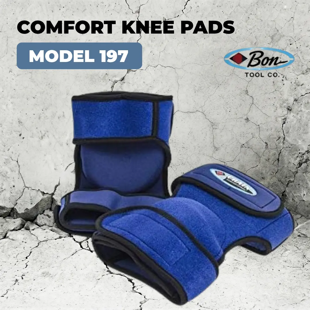 Bon Tool Blue Neoprene Knee Pads for DIY Home Renovation, Remodeling, Repair, Flooring & Home Improvement Projects – Protective Kneeling Gear for Homeowners, DIY Enthusiasts, Makers & Home Improvement Users