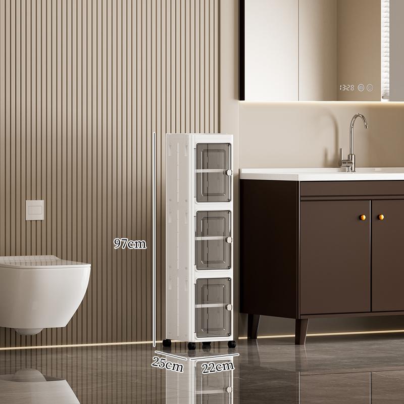 5-Tier Plastic Storage Bins with Lids Stackable Containers with Wheels Folding Boxes Collapsible for Living Room Office Dorm White 157cm