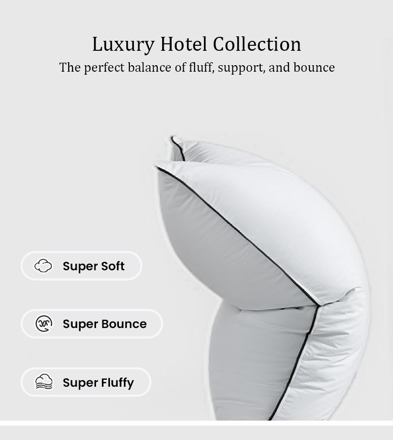 APSMILE Memory Goose Feather Down Pillow Set of 2 with Organic Cotton Cover Super Fluffy Cozy Hotel Collection for Side Back and Stomach Sleepers APSMILE Memory Goose Feather Down Pillow Set of 2 with Organic Cotton Cover Super Fluffy Cozy Hotel Collection for Side Back and Stomach Sleepers