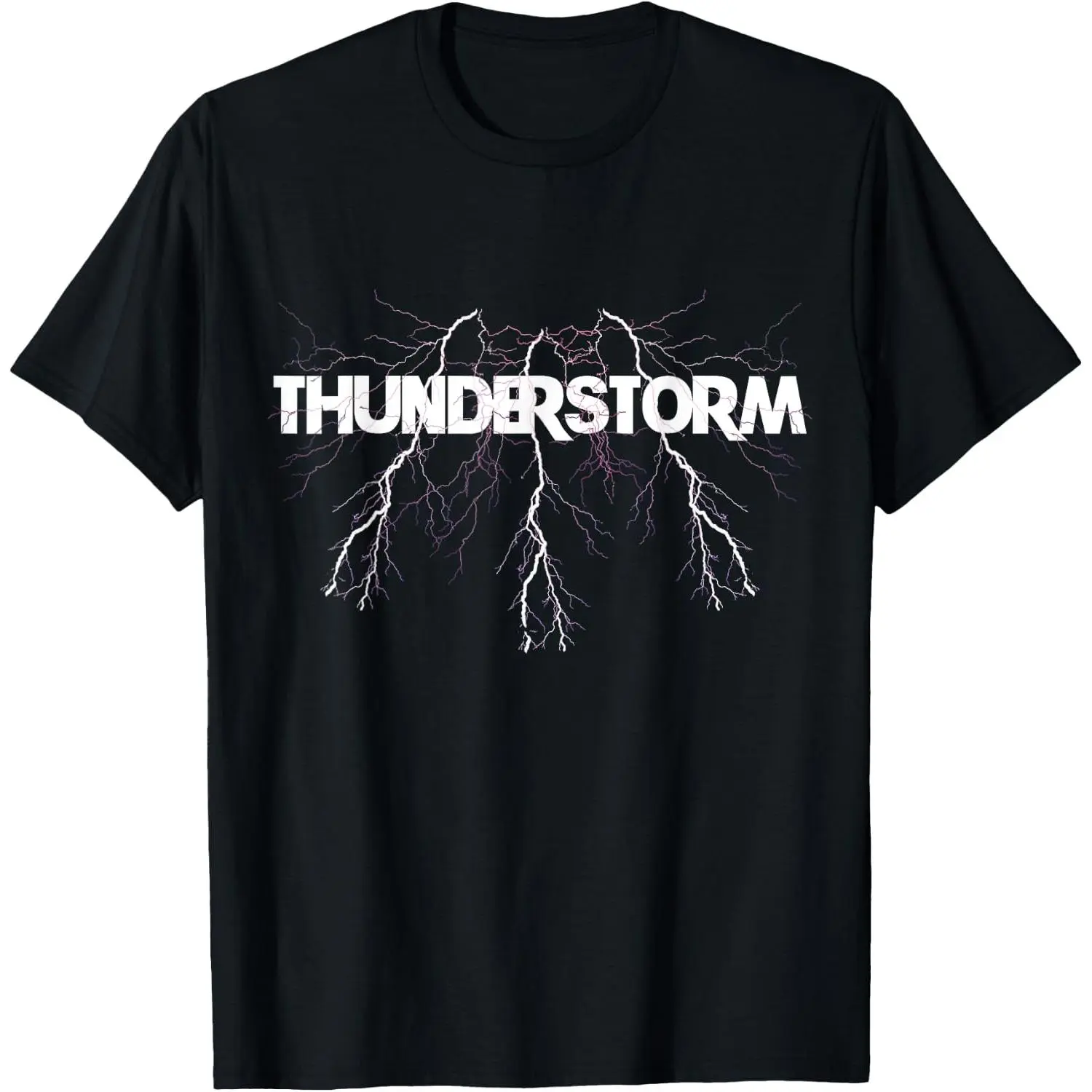 100%cotton Thunderstorm Thunder Lightning Strike Gosh Thundercloud Gift T-Shirt