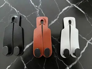 Car Seat Hooks for Headrest Purse Holder Double Hanger Organizer Vehicle Storage Accessories for Taxi Truck SUV Minivan Road Trip Commuting Travel 4pcs