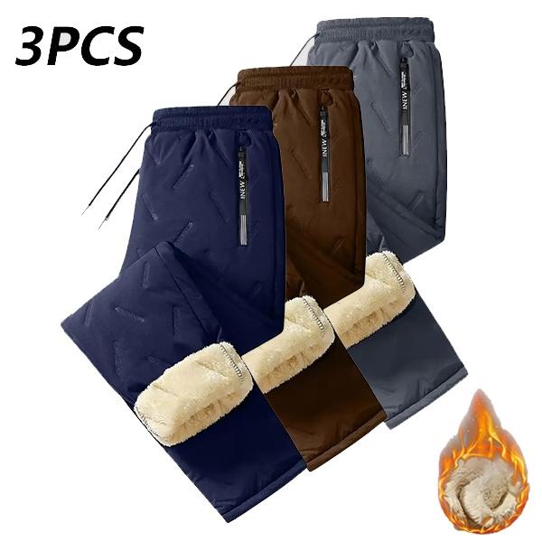 Men & Women Warm-Up Pants - Winter Stretch Waistband Non-Stretch Fabric Side Pockets Fitness Running Travel Pants - Machine Washable (Couples Set), Comfortable Fleece Lining, Adjustable Drawstring Waist, Trendy Athletic Pants for Active Lifestyle
