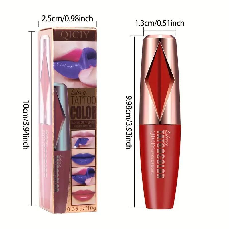 Multi Color Tearable Lipstick - Durable Waterproof Natural Coloring Non-Stick to Cup Available in Multiple Colors for Makeup and Cosmetic Use Dailydish Lipstick Long Lasting Glossy Formula
