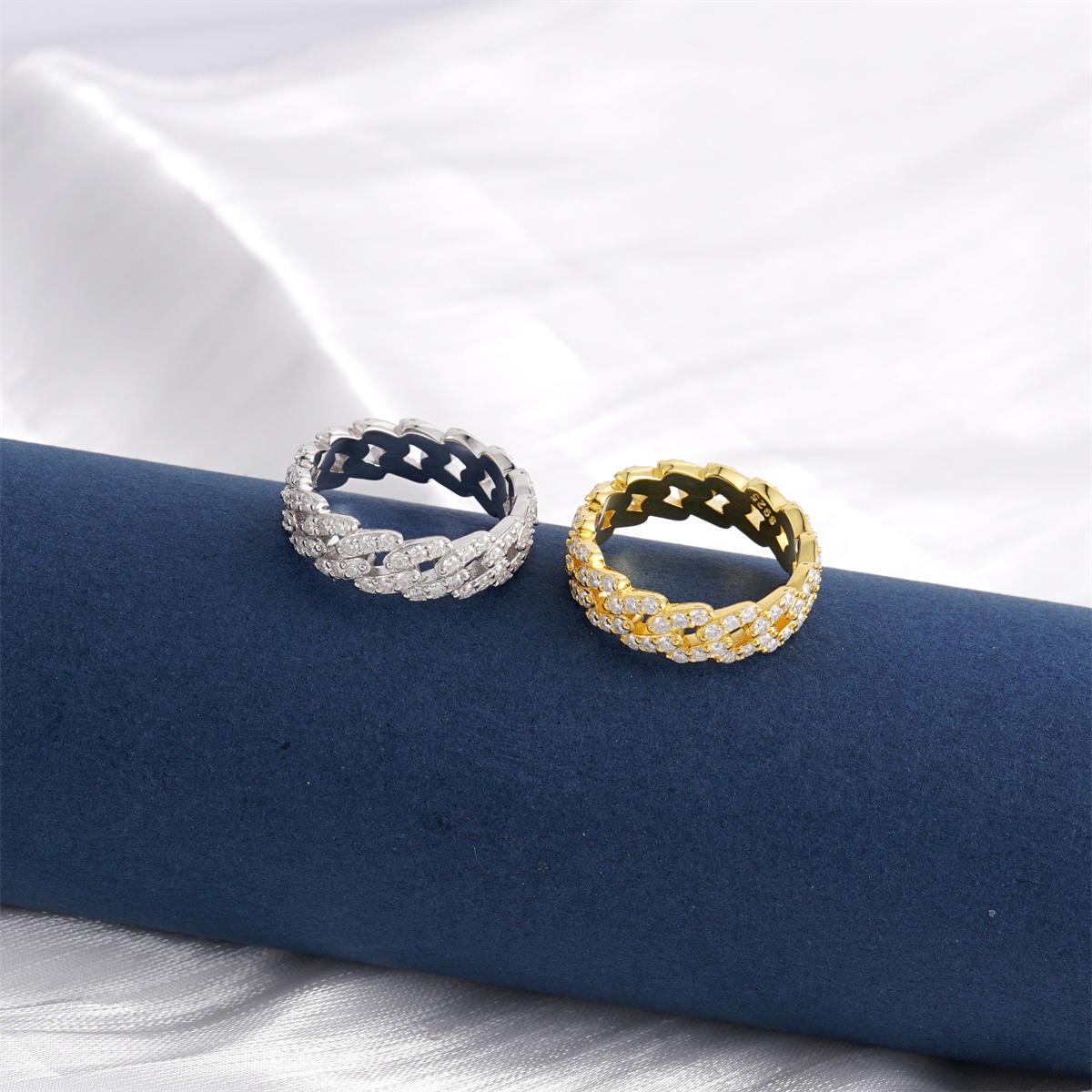 Delzzad 14K Gold-Plated 1.4ct Round Cuban Ring Synthetic Moissanite S925 Unisex Ring Perfect for Any Occasion & Everyday Wear Birthday Anniversary Valentine's Day Christmas Gift for Men Women Delzzad 14K Gold-Plated 1.4ct Round Cuban Ring Synthetic Moissanite S925 Unisex Ring Perfect for Any Occasion & Everyday Wear Birthday Anniversary Valentine's Day Christmas Gift for Men Women