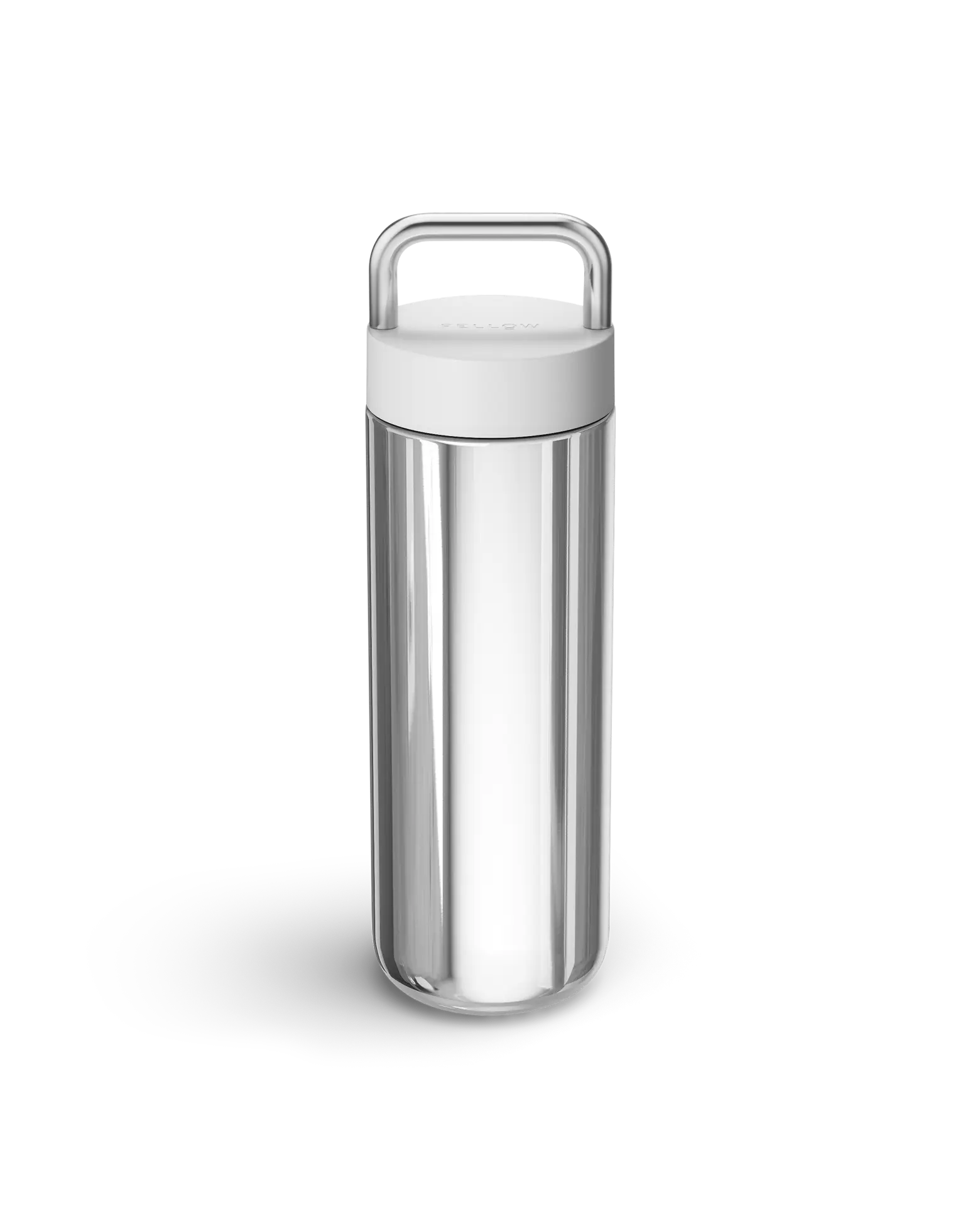 Matte White + Polished Steel