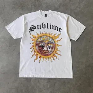 2000s Y2K Sublime Sun Graphic T-Shirt, Hip Hop Merch, Music Lover Shirt, Gift for Fans