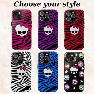 Monster High Trendy Tough Phone Case Cover for iPhone 11, 12, 13, 14, 15, 16, 17 Pro Max Plus - Shockproof, Durable & Stylish Protection