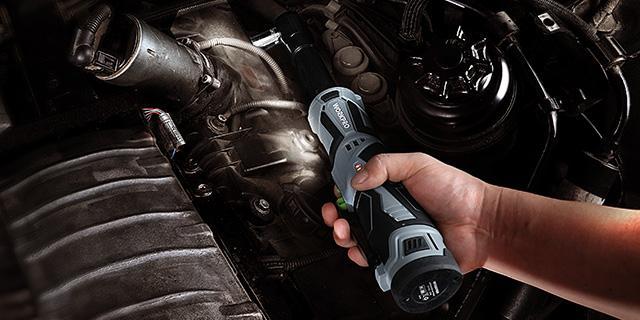 #JumpstartSale WORKPRO Cordless Electric Ratchet Wrench, 3/8" 12V 40 Ft-lbs Power Ratchet Wrench Kit with 9-Count Socket Accessory Set, 2-Pack 2.0Ah Lithium-Ion Batteries…