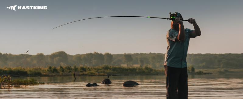 KastKing Zephyr Dual Tip Fishing Rod, Lightweight KastFlex IM6 Graphite Spinning & Casting Rod, Fuji O-Ring Guide, Dual Tips Section for Different Powers, Drop Shot Hook Keeper, EVA Grip