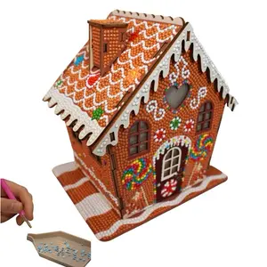 Gingerbread House Diamond Painting Kit | DIY Christmas Craft for Kids & Adults - Gingerbread House 2