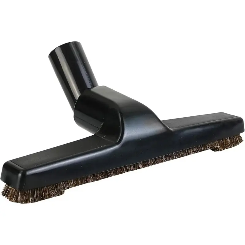 Upgraded Horse Hair Vacuum Brush for Universal Vacuum Cleaners, 10" Wide Black, 1.25" (32mm) Inner Diameter Soft Bristles (1 Brush Only)