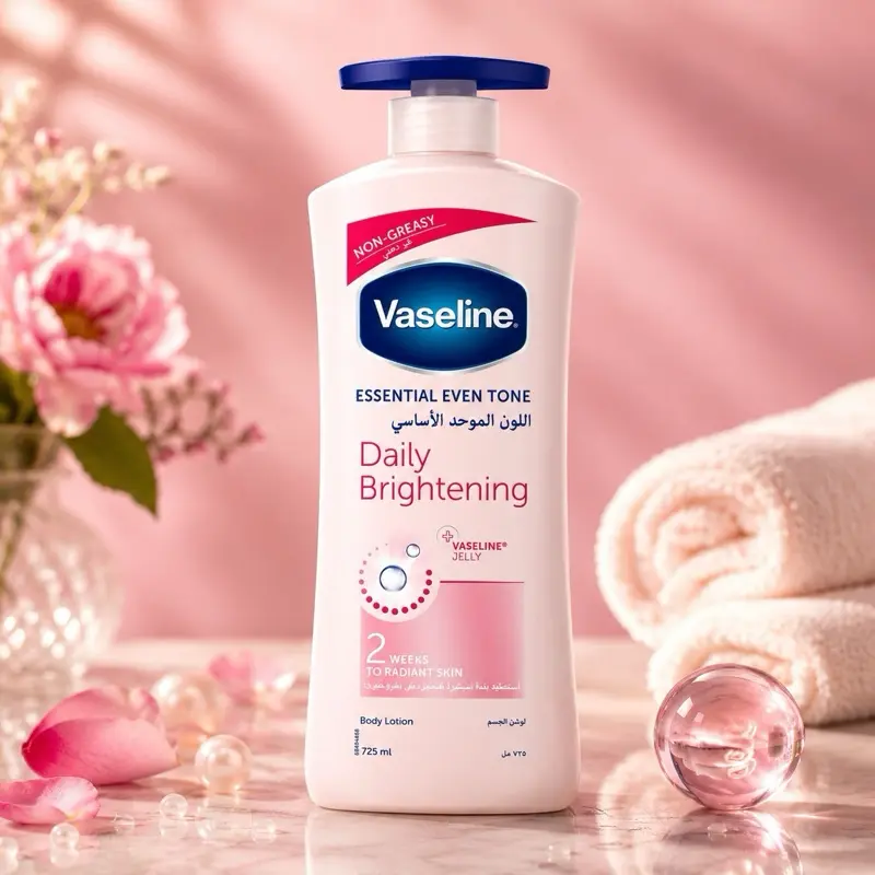 Vaseline Pink Lotion, 725 ML Size, 12-Piece Pack