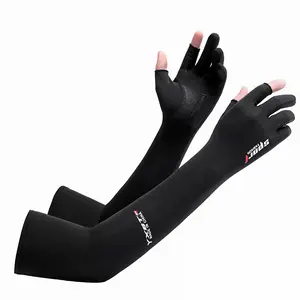 Cooling Ice Silk Sleeves Gloves UV Protection Unisex Summer Sunscreen for Driving, Fishing, Cycling Anti-Slip&Fast-Drying | Outdoor Sports Essentials