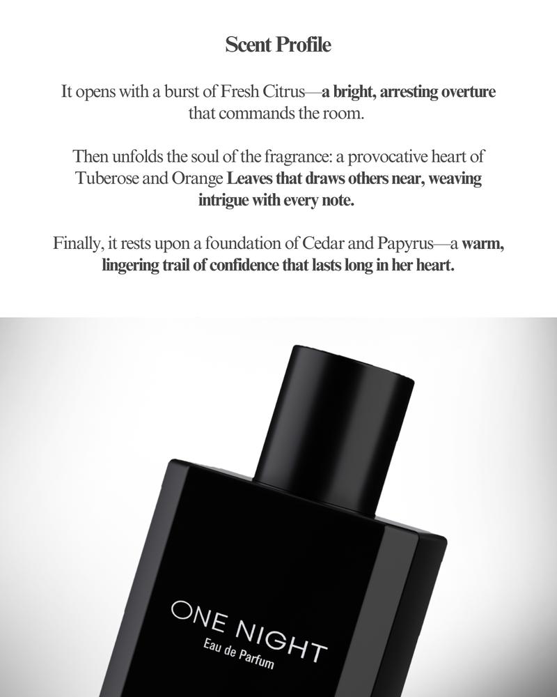 One Night Cologne for Men, Long-Lasting Men's Eau de Parfum 3.4Oz, Captivating & Irresistible Aura Scent for Nightclub, Date Night & Evening Events, Boost Confidence & Attraction