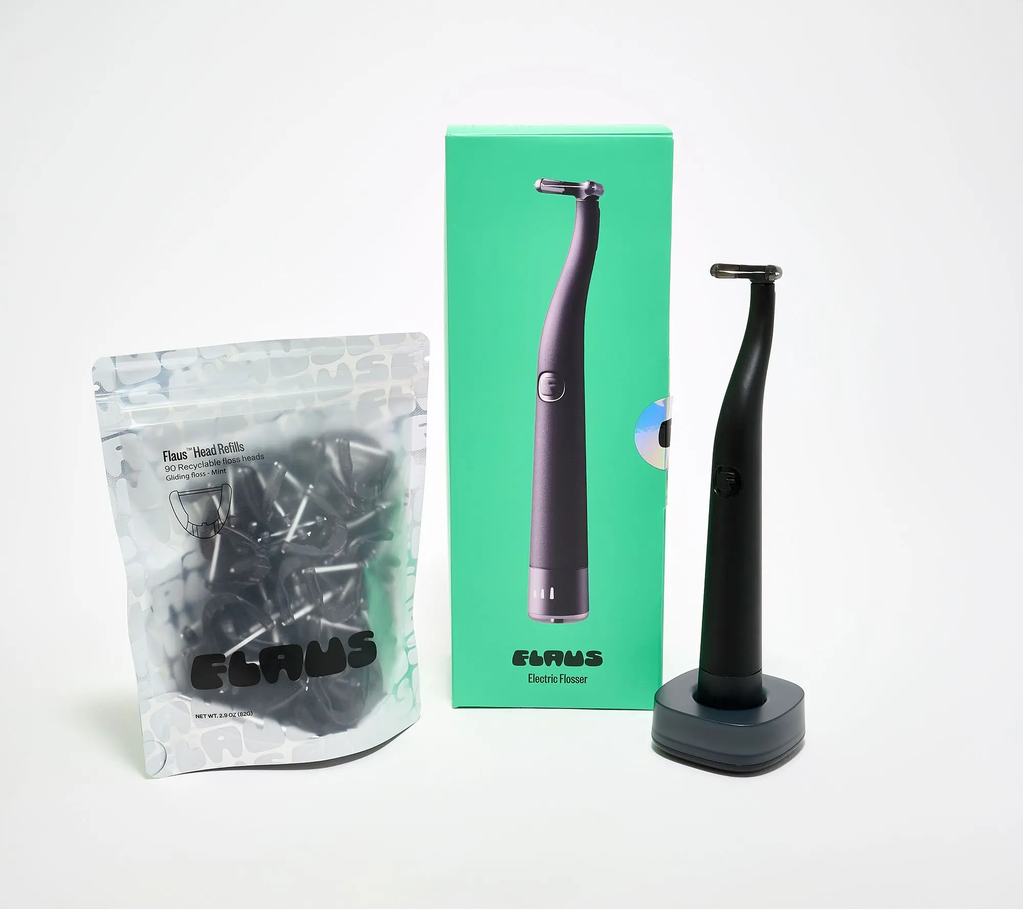 Flaus Electric Flosser with 135 Mint Floss Refills