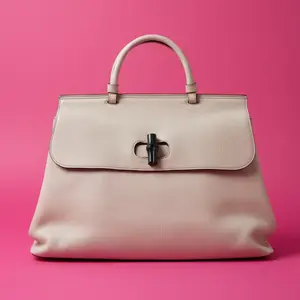 Pre-owned GUCCI GG leather Shoulder Bags Gucci Bamboo Top Handle Bag White Leather