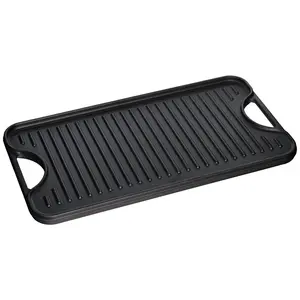 Reversible Rectangular Griddle | Cast Iron (Large)