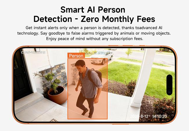 【New Year Big Sales】CINMOORE Outdoor/Indoor Magnetic wireless Camera 2.5K free install Smart Garage 2.4G wifi Security Camera – HD Video, Night Vision, Motion Detection, Magnetic, Wi-Fi, Two-Way Audio, Smartphone Control Lens 【New Year Big Sales】CINMOORE Outdoor/Indoor Magnetic wireless Camera 2.5K free install Smart Garage 2.4G wifi Security Camera – HD Video, Night Vision, Motion Detection, Magnetic, Wi-Fi, Two-Way Audio, Smartphone Control Lens