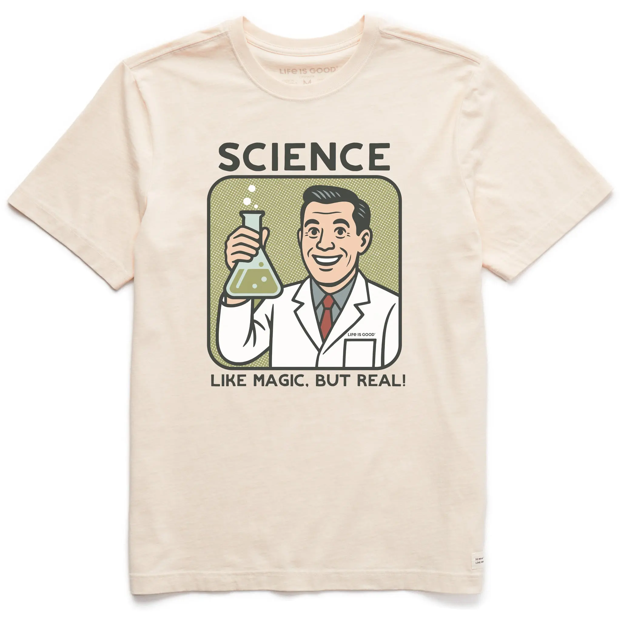 Men's Bert's Shirts Science is Like Magic Short Sleeve Crusher Tee