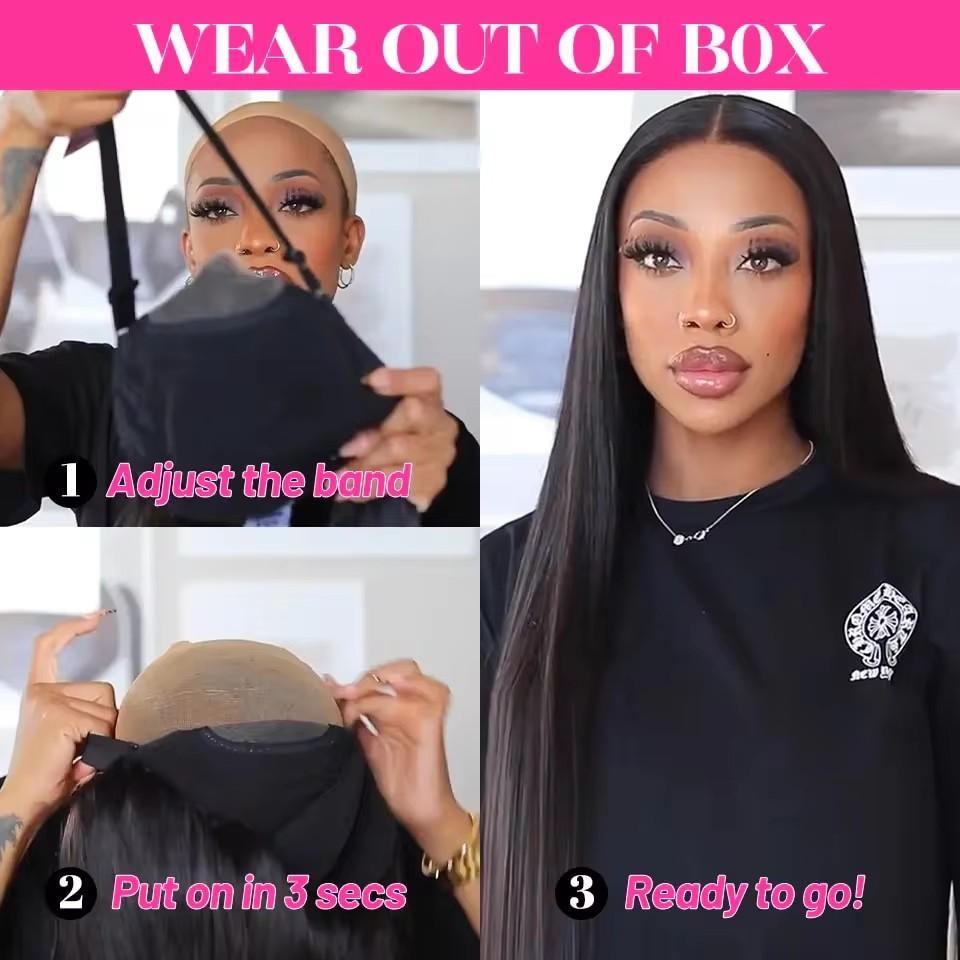 Bling Hair 6x4 7x5 9x6 Glueless Wig Bone Straight Lace Closure Wig Human Hair Wigs Preplucked Hairline Straight Closure Wig