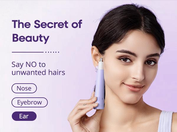 Electric Shaver Facial Nose Hair Remover for Women: 2 in 1 Painless - Rechargeable Hair Removal for Face Nose Ear Peach Fuzz Lips Chin Smooth Comfort