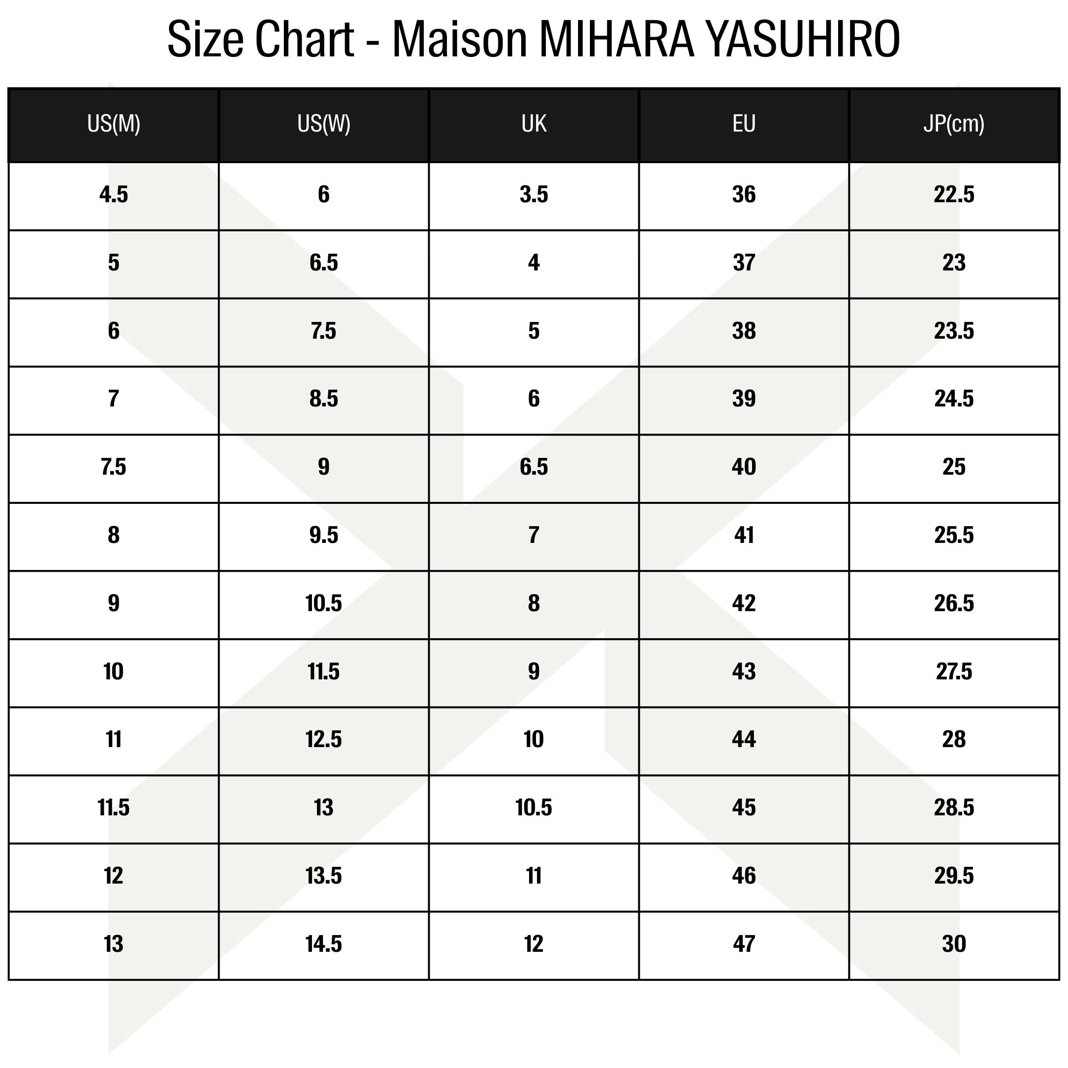 Maison Mihara Yasuhiro Men's Hank OG Sole Canvas Low Black, from StockX