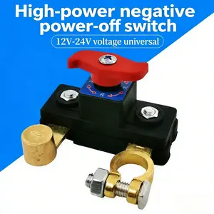 Car Battery Power Cut-Off Switch Breaker, Pure Copper Stable Transmission High Conductivity Disconnect Switch Smart Battery Disconnect for Car Truck Boat Rv Supplies