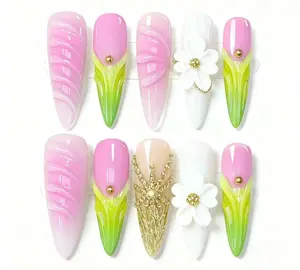 jolly:(US)5-15 Bags Handmade Nails Open InLive