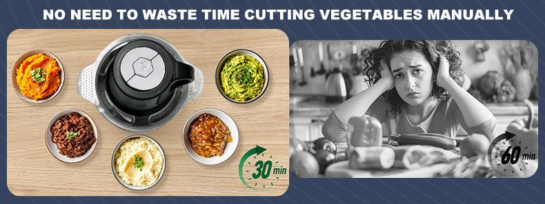 SPZTJK Electric Multi-Function Meat Grinder  for mincing and grinding Comes with 2 bowls (stainless steel and glass) and 2 blades Ideal for vegetables meats dough salads nuts and fresh baby food. BPA-free,dishwasher safe, saves  time For Home .Kitchen Use