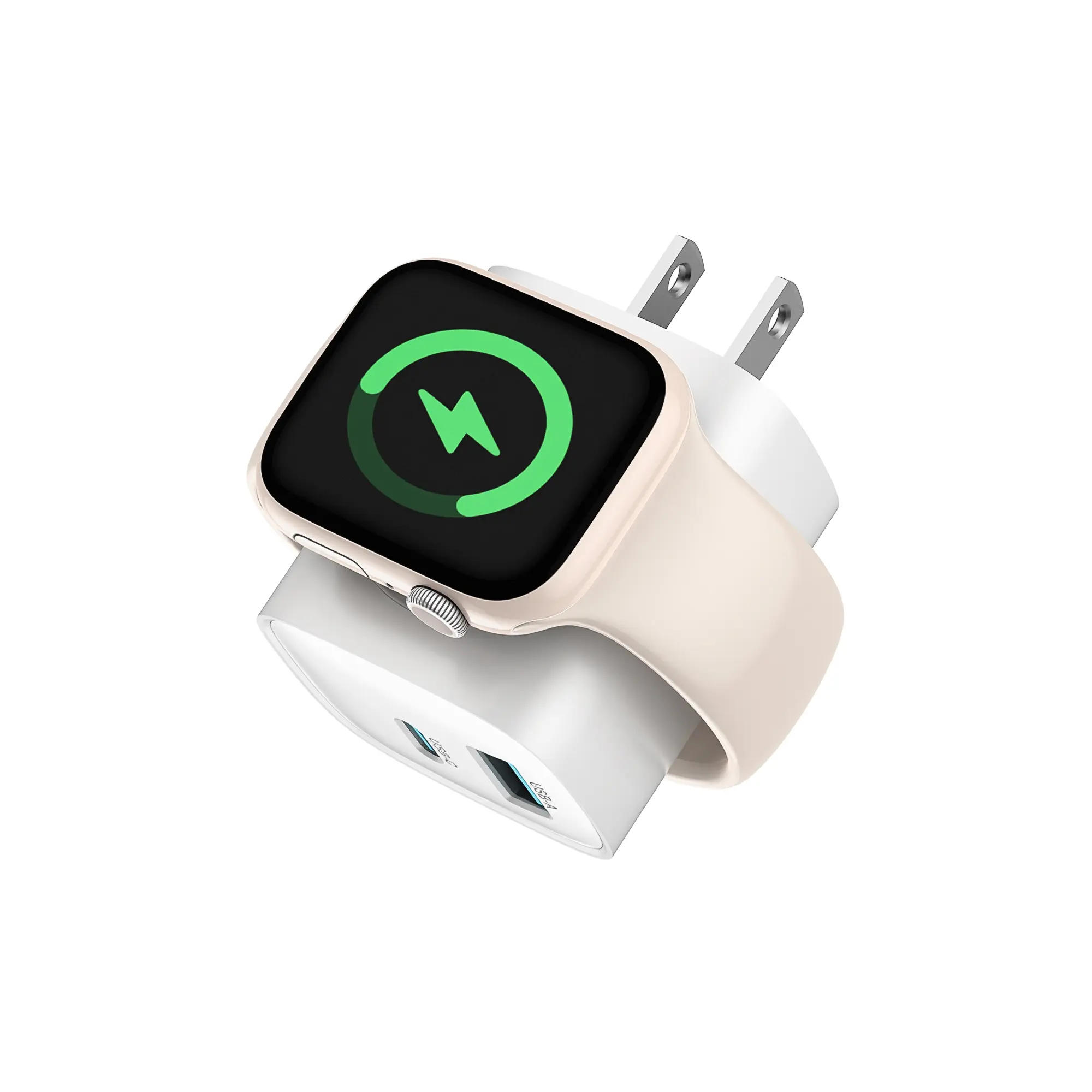 TESSAN 3-in-1 Magnetic Wireless Cordless PD USB-C Wall Charger Block - 20W Fast Charging, Compatible with iWatch Ultra/9/8/7/6, iPhone 17/17 Pro/16/16 Pro/15 Series, Electronic Cellphone, Apple Watch Seires Protection Port