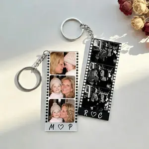 Custom Photo Strip Film Frame Acrylic Keychain, Personalized Photo, Custom Family