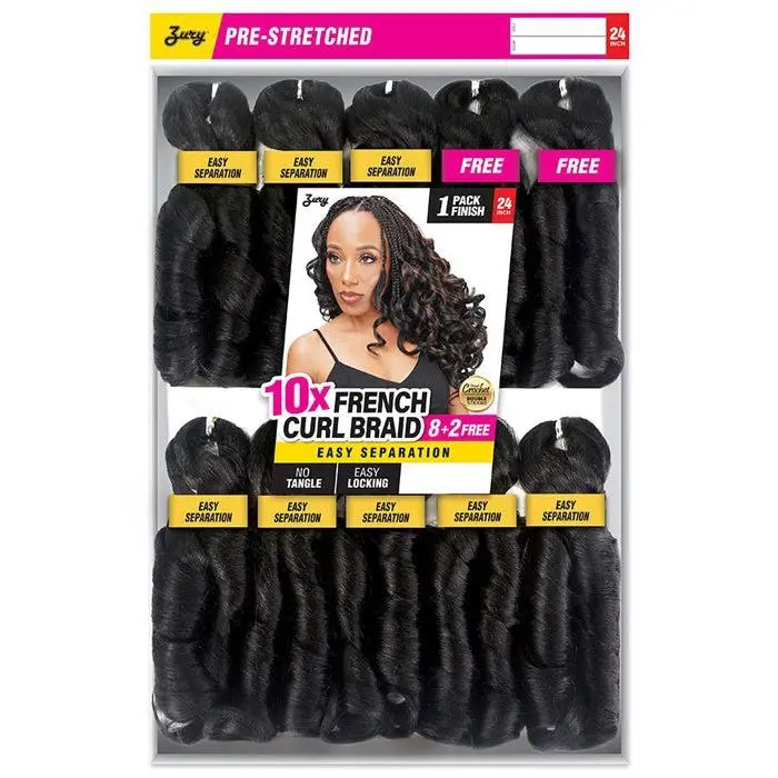 French curl Braid 24 inch 10x  (12 of the packs)1b ,2 27  ,1b/30
