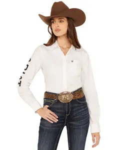 Ariat Women's Boot Barn Team Kirby Long Sleeve Button-Down Stretch Western Shirt - 10055301-Plus