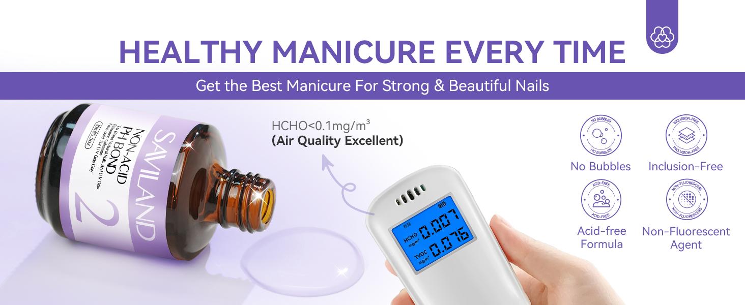 SAVILAND Nail Dehydrator & Primer: Acid-free Formula Superior Bonding Acrylic Nails Gel Polish & Professional Salon Use Ensuring Long-lasting Results