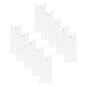 Hanes Boys' Undershirt Tank Top Pack, 10-Pack, Moisture-Wicking