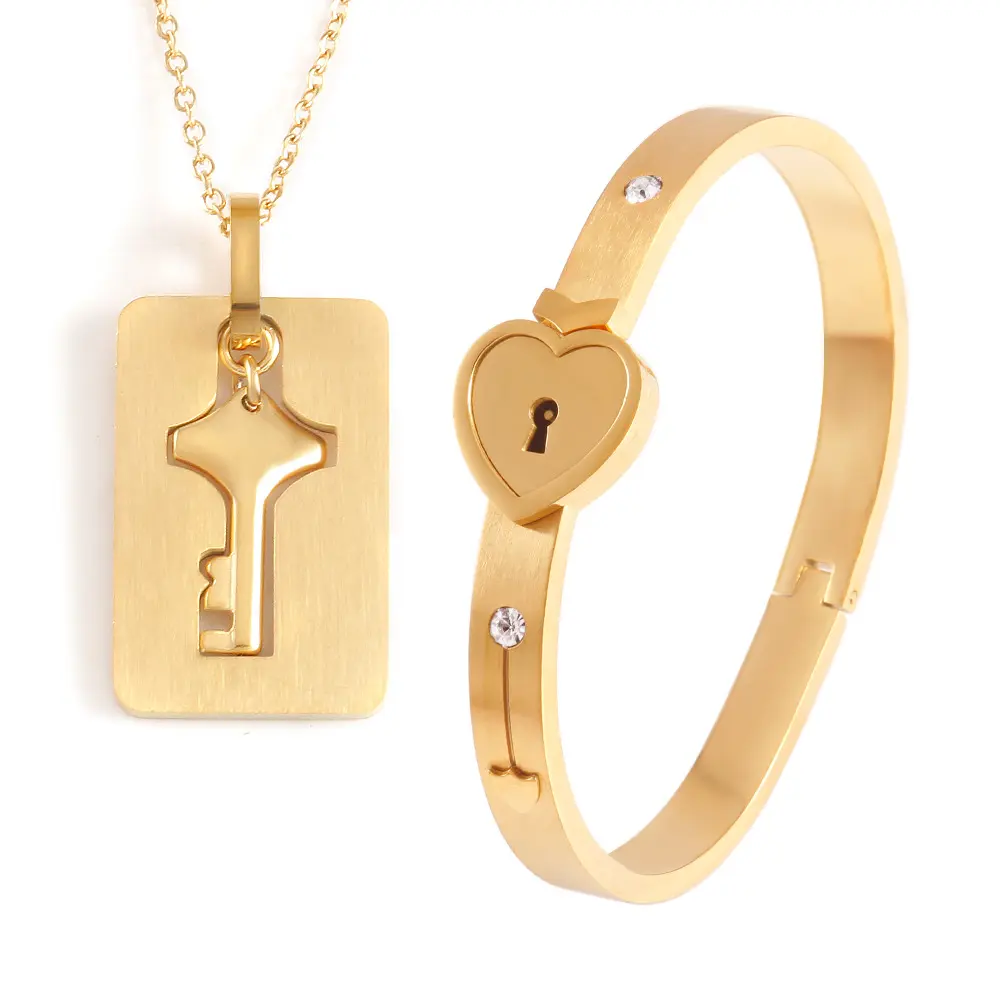 Love Lock Bracelet Set for Couples, Elegant Alloy His & Hers Matching Jewelry with Adjustable Strap, Daily Wear & Birthday Gift, Exquisite Bracelet, Romantic, Bracelet Combination Set, Modern