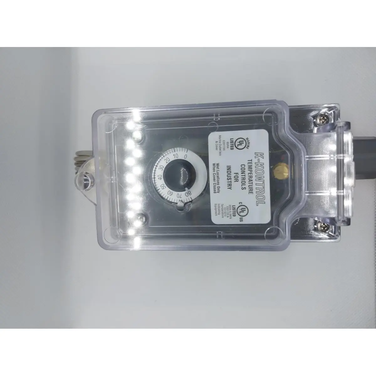 212 MAIN K-Kontrols Portable Pre-Wired Heating Thermostat - Corrosion-Proof Enclosure, °F/°C Temperature Controller