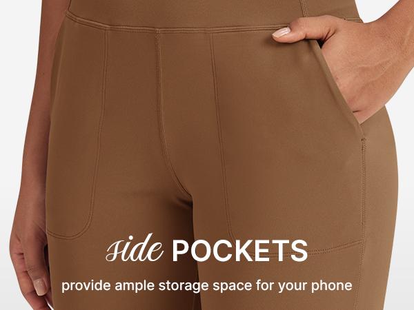 G4Free BareFeel Wide Leg High Waisted Side Pockets Dressy Pants Comfortable Soft Fabric Winter Basic Minimalist Outdoorfun - Baggy Trouser Wideleg